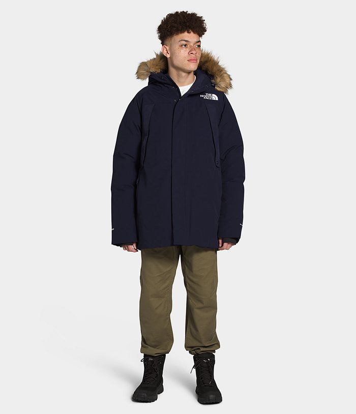 The North Face Winterjas Heren New Outerboroughs OWVU49876 - Donkerblauw